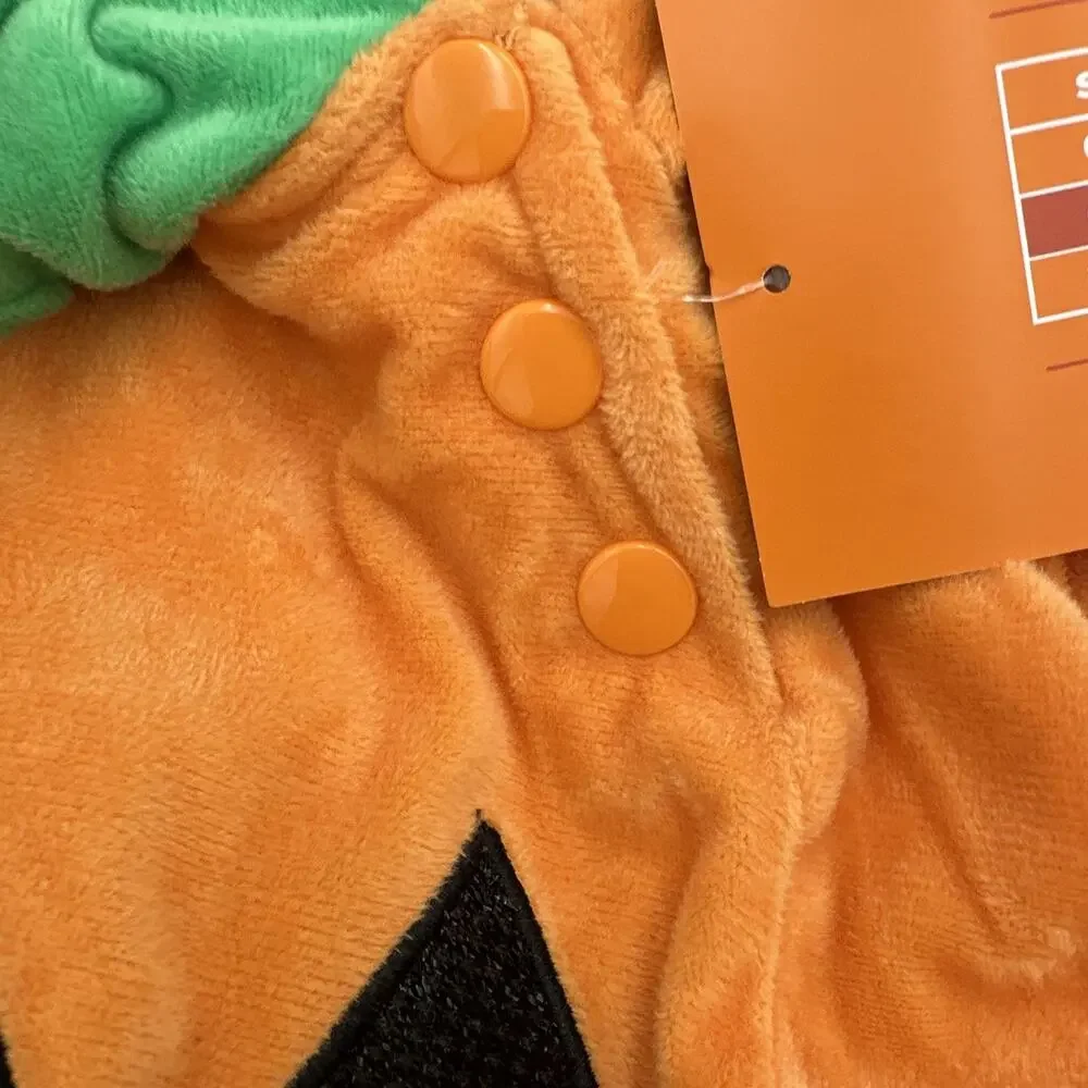 Hyde & Eek Soft Pullover Pumpkin Halloween Costume‎ Hood Infant Baby 6-12 Months